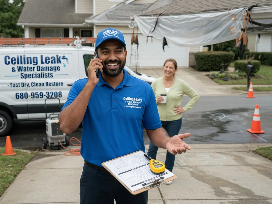 Ceiling Leak Cleanup Dunkirk, MD FAQs